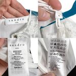 Sandro Paris White Lace & Black Colorblock Two Tone Mini Dress Photo 13