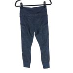 Lululemon Womens En Route Crop Leggings Paisley Inkwell Blue Black 4 Photo 1