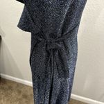 Free People  One More Time Lurex Wrap Dress in Navy Photo 8