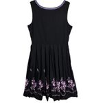 Rose Dirndl Aus Bayern Black Purple Floral Embroidered Oktoberfest Dress sz S 42 Photo 6