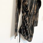 Pam & Gela  Ruched Long Sleeve Dress in‎ Black Alternative Goth Edgy Grunge Small Photo 7