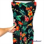 Derek Heart Strapless Black Floral Jumpsuit Size Small Photo 1