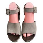 Kork-Ease ‎ Womens Wedge Sandals Size 10M Brown Tan Beige Suede Chunky Strap Photo 1