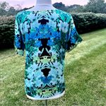 Vince Camuto  Colorful Blouse Desert Horizons Malibu Blue Photo 8