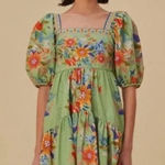 Farm Rio Free People Bright Yard Mini Dress- MED Photo 0