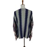 Freeway Apparel Boho Freeway M Tie Dye Fringe Kimono Cardigan Open Front Festival Cover Up Photo 3