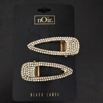 Black Label Noir  Crystal Hair Clips set of 2 Photo 0