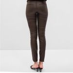 Gap NWT True Skinny Mid Rise Coated Jeans in Chocolate Brown Size 26 / 2 PETITE Photo 1