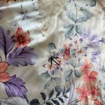 Linea Donatella  Floral Print Satin Chemise Nightgown Slip Dress Lace Lingerie S Photo 8