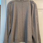 Vince Camuto Snap Trim Dolman Sleeve Sweater Gray L Photo 0