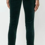 J Brand NEW Zion mid rise dark green corduroy skinny pants, women's size 31 Photo 0