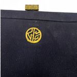 VINTAGE Clutch Evening Bag Purse MCM Mid Century Navy Blue Gold High Quality Photo 1