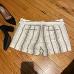 EXPRESS NWT Midi Linen Striped Print lines casual Dress shorts dressy Mid Rise Bermudas Western Coastal Photo 3