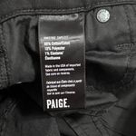 Paige 💖 Rosie HW x  Constance Split Hem Black Skinny Jean Photo 6