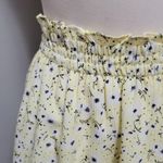 LC Lauren Conrad  Yellow Fleurs Smocked Waist Flounce Skirt Size Small Photo 3