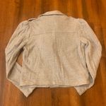 LC Lauren Conrad Moto Jacket Small Gray cotton/poly zip up pockets soft Photo 5