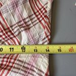 Veronica Beard  Della Plaid Ruched Dress‎ White Pink Tie Front Shirt Dress Size 4 Photo 9