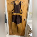 Free People  Movement Hit the Slopes High Pile Fleece Snow Bibs Sz S Photo 2