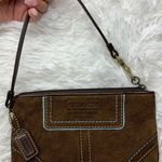 Coach Brown Suede Wristlet Photo 0
