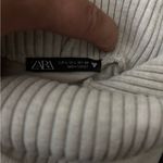 ZARA Ribbed Cream Turtleneck Top Photo 5