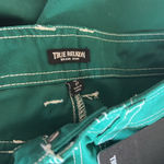 True Religion NWT  Military Single needle Cargo Pants Aventurine Green Size 27 Photo 9