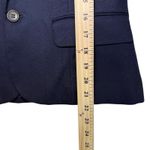 JG Hook Navy 100% Wool Blend Single Button Blazer Chic Classic Business Casual 4 Blue Photo 10