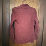 J.Crew  Button Front Knit Cardigan Sweater Blazer Burgundy Size S Photo 2