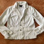 Style & Co  Cotton velvet white blazer M Photo 0