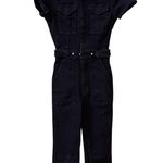 Good American SHORT SLEEVE
STRETCH DENIM WOMEN JUMPSUIT XS Photo 4