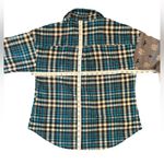 Disney Parks Haunted Mansion cozy resortwear button down plaid flannel top M Photo 5