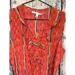 Jenny Han Silk romper, size Small, sleeveless with ruffle Orange Photo 2