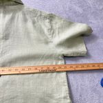 Ravel Sage Green Ramie Button Front Shirt Women's 1X Textured Short Sleeve Top Size undefined Photo 4