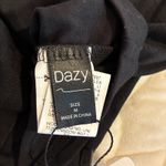 NWT Dazy Cold Shoulder Top Long Sleeve Pink Bows Black Blouse Casual Y2K Size M Size M Photo 2