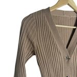 Missoni Tan Cashmere Ribbed Knit Toggle Front Cardigan Sweater Small Photo 2