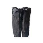 Stuart Weitzman new ❤︎︎ Iconic Tieland OTK Heeled Boots ❤︎︎ Black Suede ❤︎︎ 8.5M Photo 4