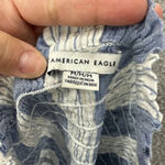 American Eagle  tube top womens medium blue white striped ruffle stretch costal‎ Photo 5