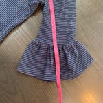 Bryn Walker Striped Bell Sleeve Top Navy Blue S Made USA Cotton Blend Timeless Photo 11