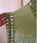 NEW Lamaolu sz S Womens Green Crochet Knit Pullover Poncho Shrug Laggenlook Boho Photo 5