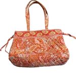 Vera Bradley  Sherbet Pattern Purse Bag Quilted Orange Pink Photo 0