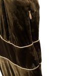 Zara‎ Woman Velvet Midi Dress Sz M Fairy Grunge Whimsygoth Jewel Tones Autumn Brown Size M Photo 3