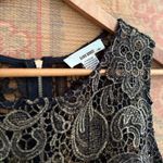 Sans Souci 90s Bronze Metallic Sheer Lace Sleeveless Top Photo 2