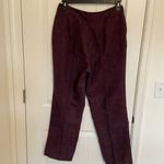 EUC Vintage Birch‎ Hill women’s dark purple faux suede casual pants size 10 Photo 4