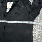 ZARA NWT ‎ Black Satin Blouse With Embellished Jeweled Wide Cuffs Size Small Photo 10
