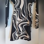 Forever 21  Black Marble Print Mini Dress Large Photo 4