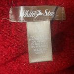 White Stag Red Cowl Neck Acrylic Knit Sweater Turtleneck Top Photo 2