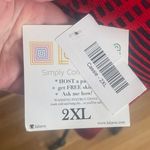 LuLaRoe Navy and Red Cassie Skirt- 2XL- NWT Photo 4