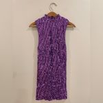 ASOS NWT Purple Sequin Mock neck Sleeveless Mini Dress New Year’s, party, formal Photo 2