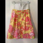 Lilly Pulitzer  Summer Strapless Dress Floral Sz 0 Photo 3