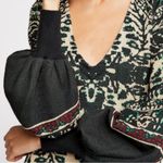 Free People Music & Lyrics Mini Boho Sweater Dress Black Green Combo Size Small Photo 6