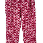 United Colors Of Benetton Women's Linen Pull On Printed Pants Pink Size Small Photo 0